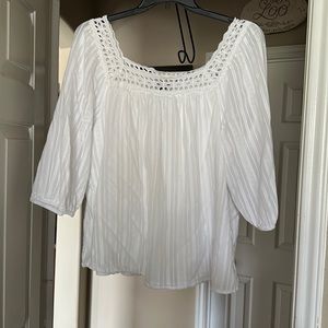 Lane Bryant ladies white top